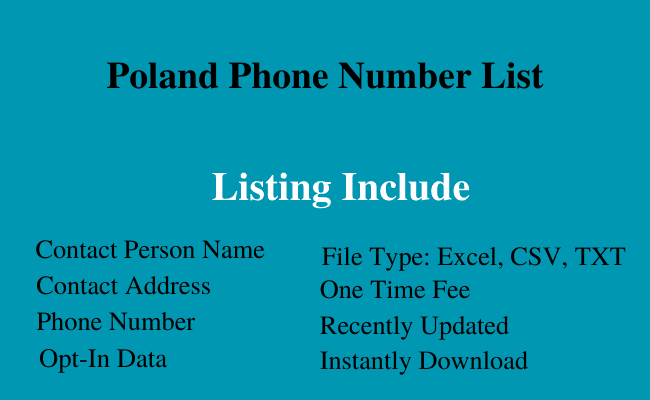 Poland phone number list