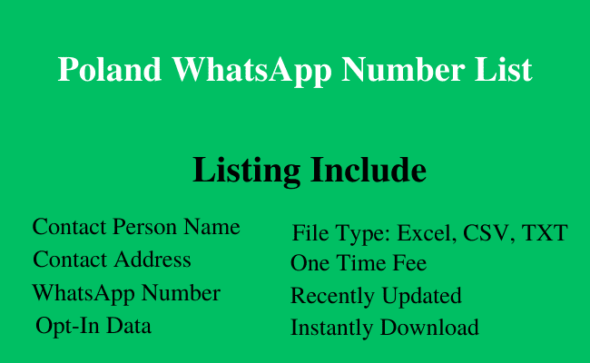 Poland whatsapp number list