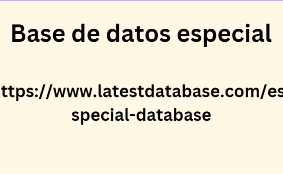 Base de datos especial