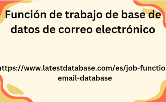 Función de trabajo de base de datos de correo electrónico