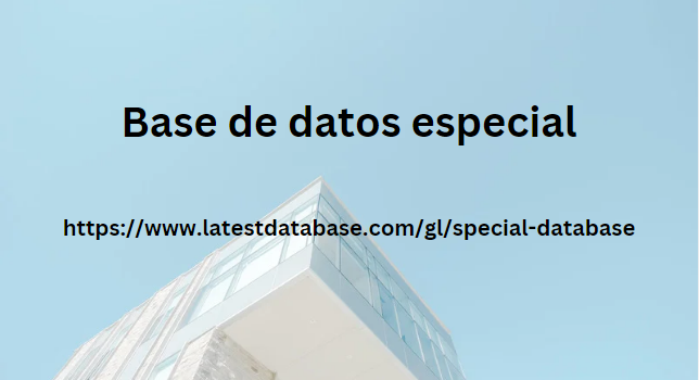 Base de datos especial